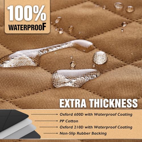 KNODEL - Funda de asiento trasero 100 % impermeable para mas