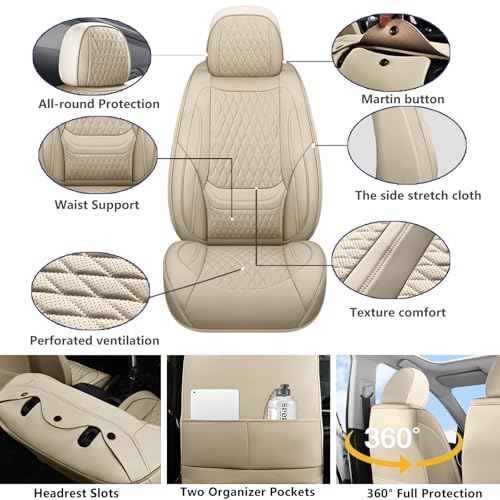 Fundas de asiento de automóvil, fundas de cuero para asiento