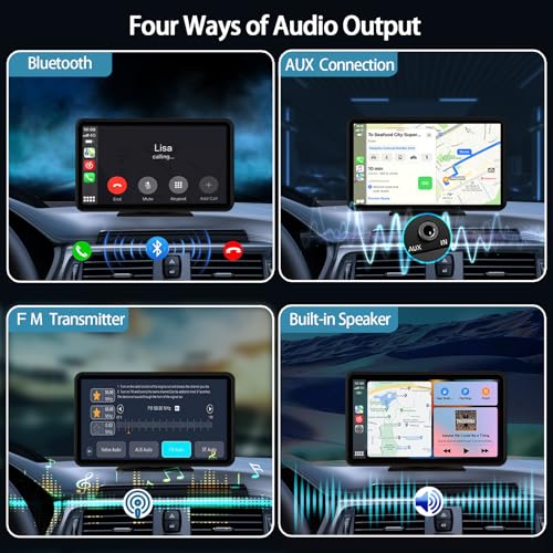 Para Apple Carplay inalámbrico portátil de 7 pulgadas pantal