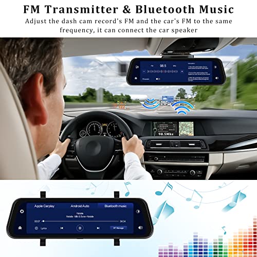 Cámara de tablero de espejo compatible con Apple Carplay y A