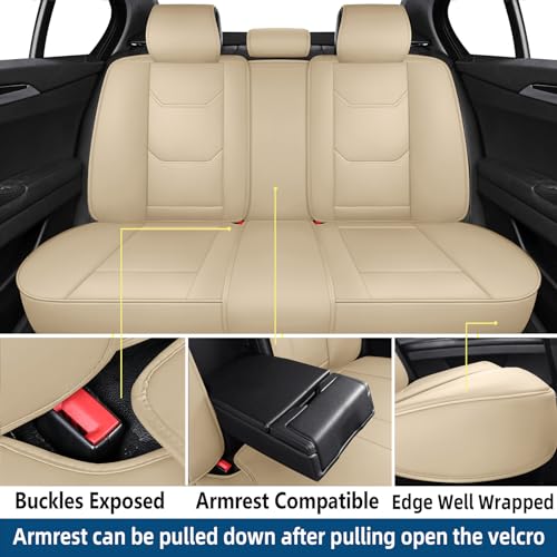 CAPITAUTO Juego completo de fundas de asiento de automóvil,