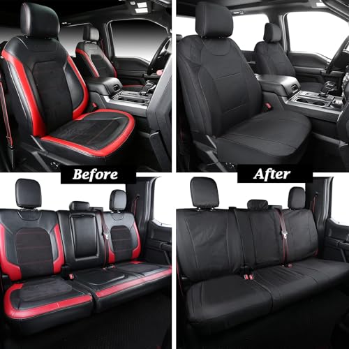 Coverado Fundas de asiento trasero de automóvil, impermeable