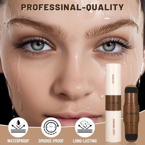 UCANBE Kit de plantillas de sellos de cejas de 25 piezas con