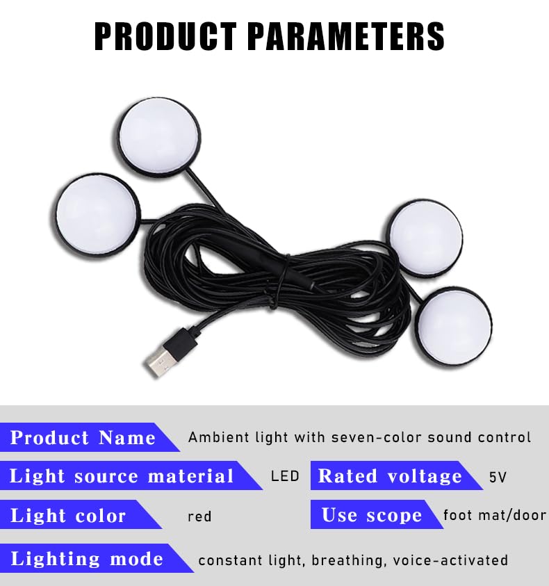 Luces LED para interiores de automóvil, accesorios de automó