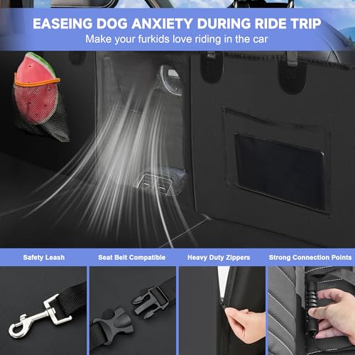 Funda de asiento de automóvil para perro de piel sintética p