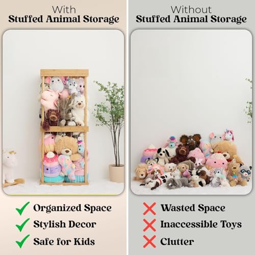 Zoológico de animales de peluche de bambú prémium