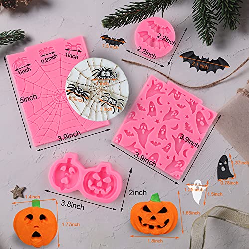 Moldes de silicona para Halloween, paquete de 7 moldes para