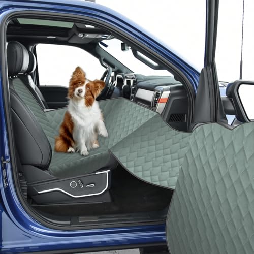 Funda de asiento de camión para perro para asiento delantero