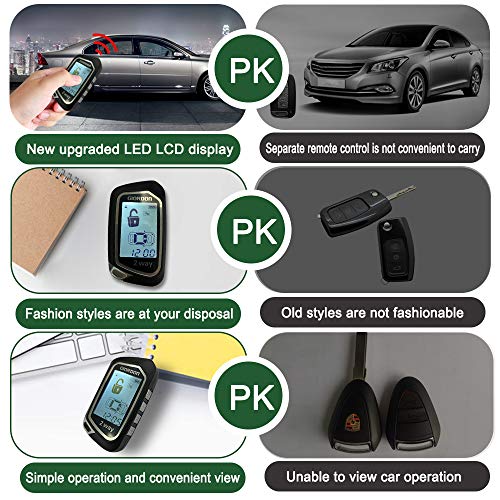 Sistema de seguridad de alarma de coche bidireccional de 160
