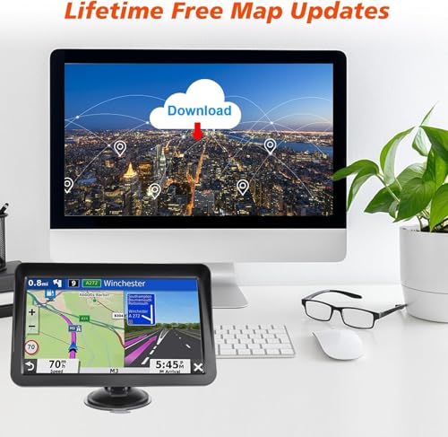 Navegador GPS para automóvil, pantalla de 9 pulgadas, guía d