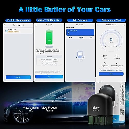 XTOOL Advancer AD20 OBD2 - Escáner de verificación de luz de