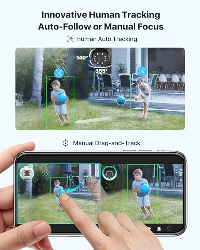 ZOSI C298 Max 4K 8MP Dual-Lens (2x4MP) con cable WiFi PTZ Cá
