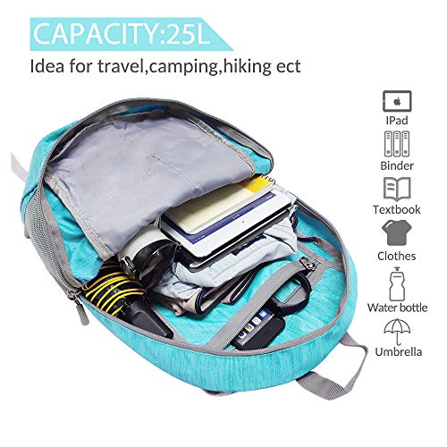ZOMAKE Mochila plegable ultraligera de 25 litros – Mochilas