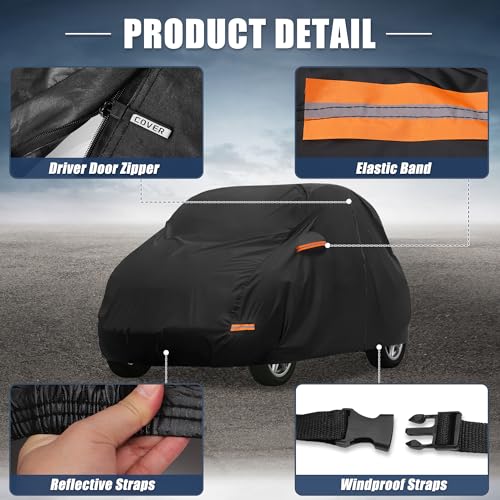 X AUTOHAUX Funda de coche para Smart Fortwo 2007-2019 210D-P