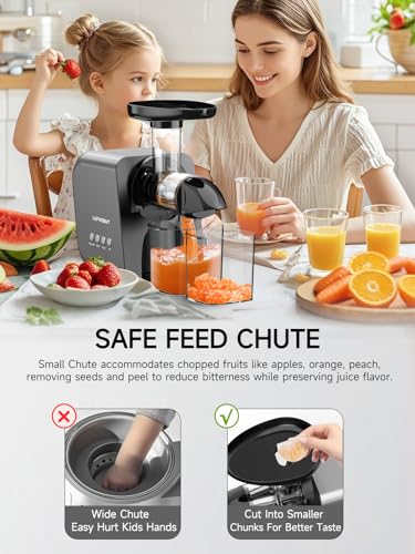 Máquina exprimidora lenta para verduras y frutas, extractor