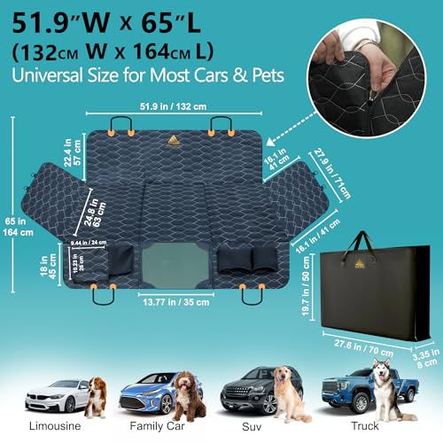 Extensor de asiento trasero para perros, soporta 330 libras,