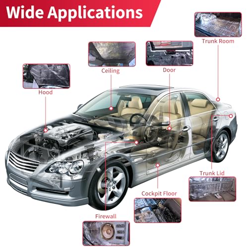236mil 6sqft Car Heat Shield Sound Insulation Mat Automotive