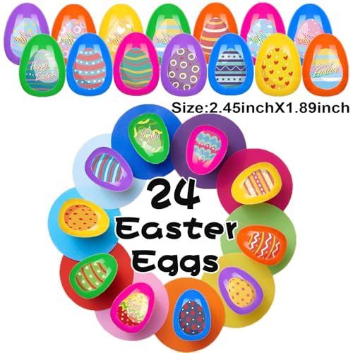 Paquete de 24 huevos de Pascua precargados con animales marinos que ca