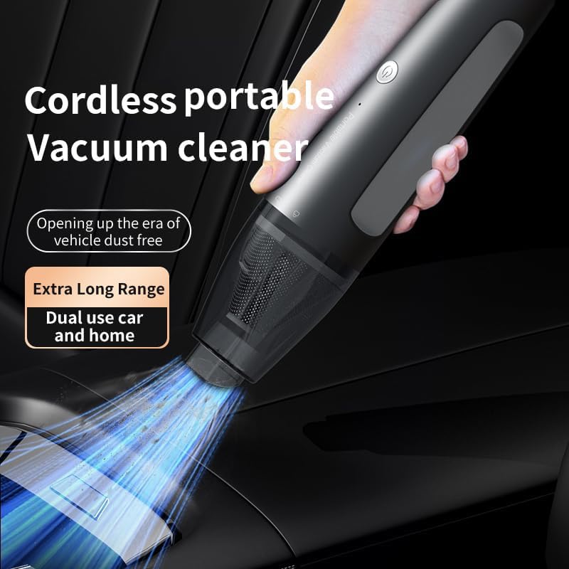 Aspiradora de mano inalámbrica, mini aspiradora de coche con