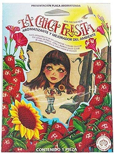 La chica Fresita – ambientador de auto (Fresa)