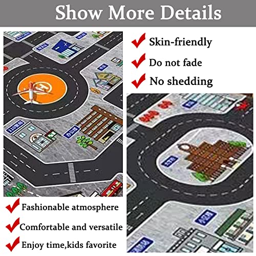 Alfombra de juego para niños, ideal para jugar con autos y j