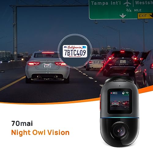 70mai Dash Cam Omni X200, rotación de 360°, soporte LTE, vis