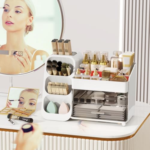 Organizador de maquillaje con cajones para tocador, kit de a