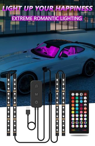 Luces LED RGB para automóvil, luces de escritorio inteligent