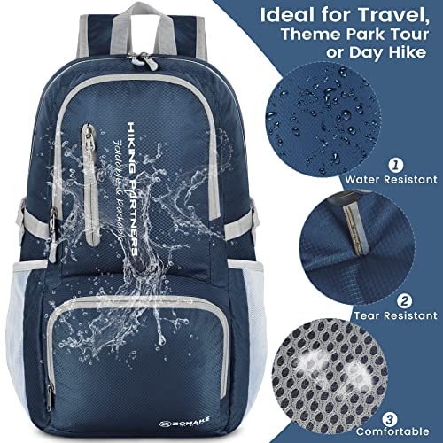 ZOMAKE Mochila de viaje ligera, resistente al agua, mochila
