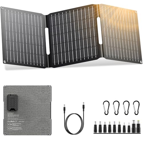ZeroKor - Cargador de panel solar portátil de 30 W, kit de p