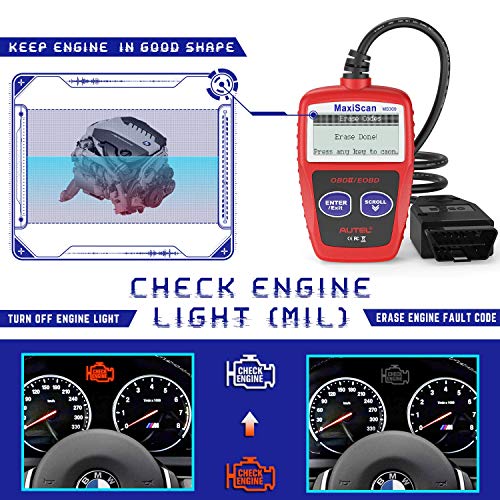 Autel Escáner OBD2 MS309 Lector universal de código de falla