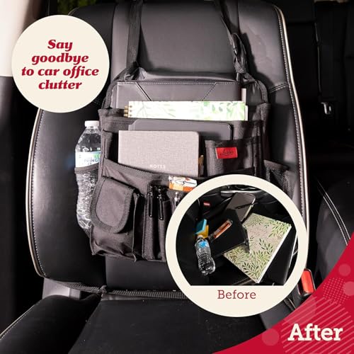 Lusso Gear - Organizador de asiento delantero de automóvil