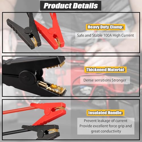 Adaptador de arranque portátil para DeWalt 20V MAX - Cables