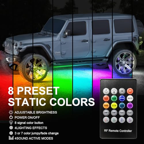 Luces subterráneas para automóvil, luces exteriores intelige