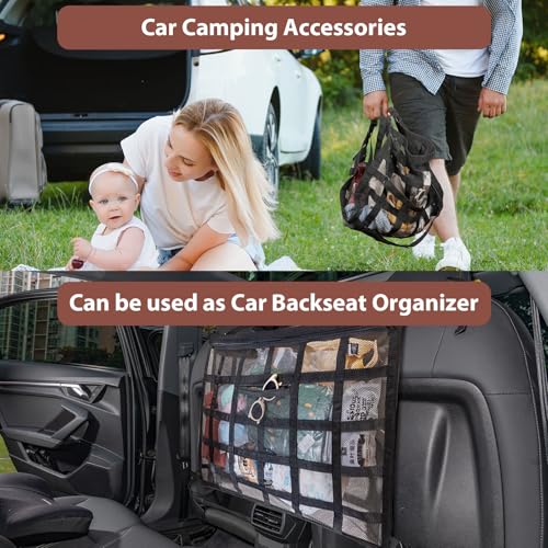 Kaskawise - Bolsillo de red de carga para techo de automóvil