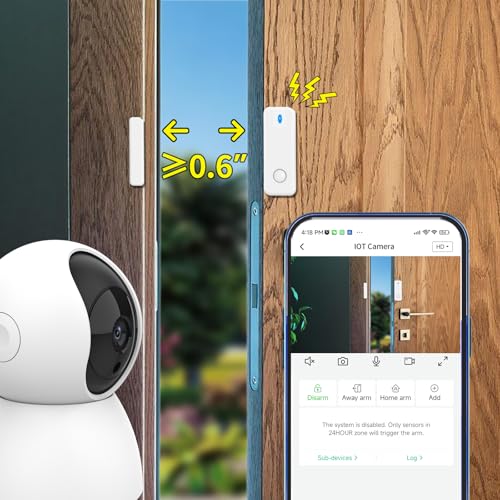 Alarma de ventana y puerta cuando se abre (paquete de 5) par