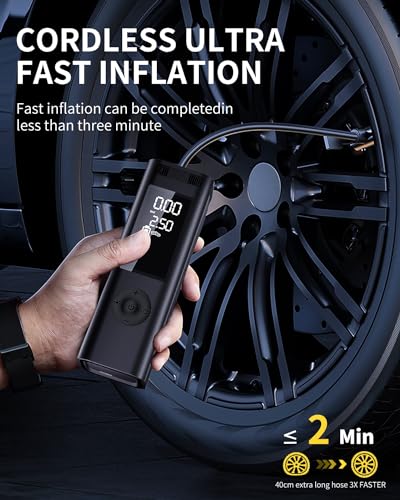 Inflador de neumáticos Compresor de aire portátil - 150PSI 4