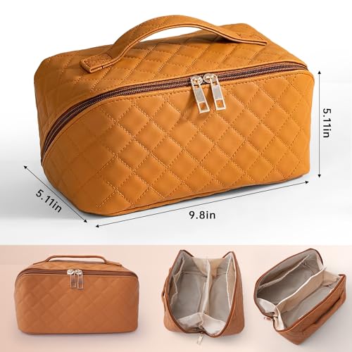 Bolsa de maquillaje de viaje de 2 piezas, bolsas de cosmétic