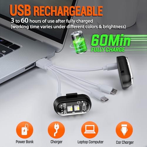 Luces estroboscópicas LED inalámbricas con control remoto, 8