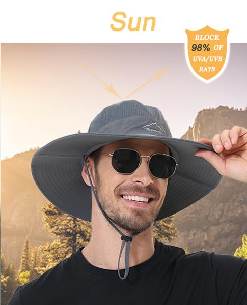 ZOORON Sombreros de sol para hombres y mujeres UPF 50+, somb