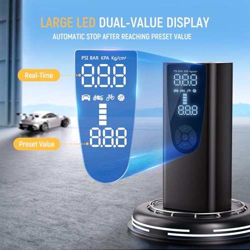 Tire Inflator Portable Air Compressor, 150 PSI Air Pump for