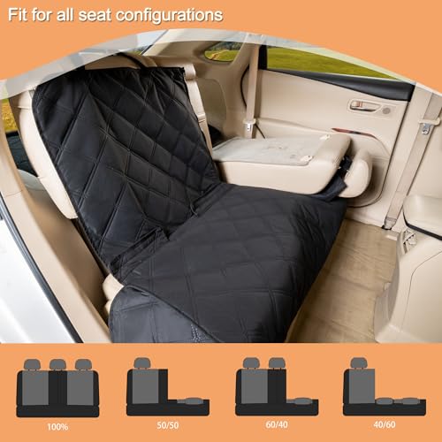 Funda de asiento de coche para perro, protector de asiento t