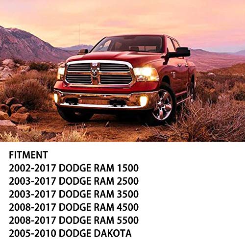 FOKES Portavasos para Dodge Dakota Ram 2002-2019 1500 2500 3
