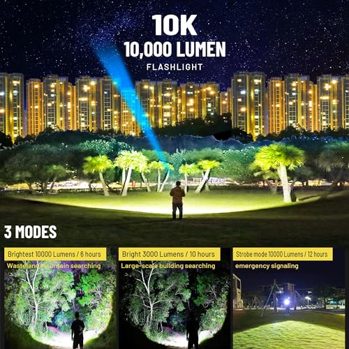 VASTFIRE Linternas recargables de alto lúmenes 2024, lintern