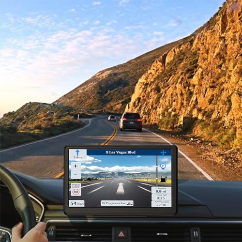 Navegador GPS para automóvil, mapa 2025 de 7 pulgadas con pa