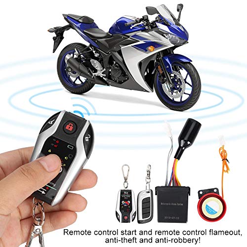 Acouto Sistema de alarma de motocicleta antirrobo, sistema d