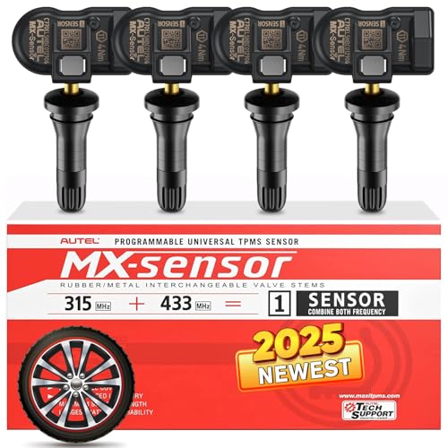 Autel Juego de 4 sensores TPMS, sensor MX-2 en 1, 315 MHz +