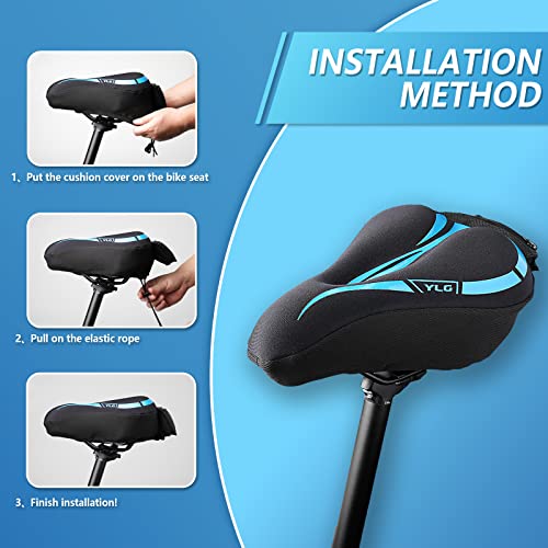 YLG Funda de asiento de bicicleta, espuma viscoelástica y ge