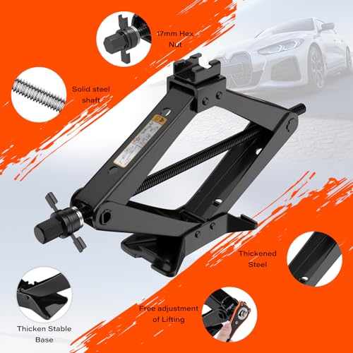 IMAYCC Gato de tijera para coche/SUV/MPV - Kit de gato de co