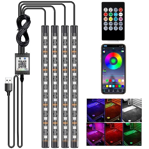 Tira de luces LED RGB 5050 4X 12-SMD Bar colorido brillante